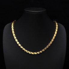 진주모아 오리지널 티타늄 게르마늄목걸이 3컬러 전량 99.9998%, NKEGS-02(골드), 1개