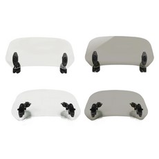 데일리쇼핑 오토바이 보조실드 굴곡없는 시인성좋은 대형 보조스크린 윈드스크린 연장스크린 PCX NMAX, 29cm와이드투명, 1세트