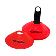 훈련콘 10개입 레드 NZTEC-004 축구연습도구 운동콘 훈련마커, 본상품