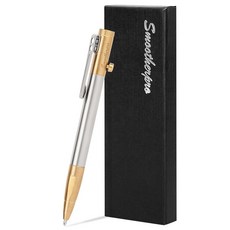 SMITERPRO 볼트 액션 펜 EDC 필기용 스테인리스 스틸 펜 클립과 호환되는 떨림 파킨슨 관절염 비즈니스 선물SP01NA2, SMITERPRO 볼트 액션 펜 EDC 필기용 스테인리