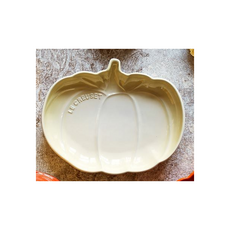Le Creuset 萬聖節 南瓜深盤 沙丘白, 詳見包裝