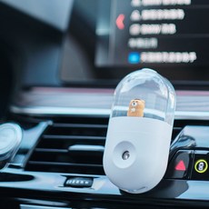 차량용가습기 송풍구 미니가습기 C타입 유무선 겸용, DQ602, 화이트