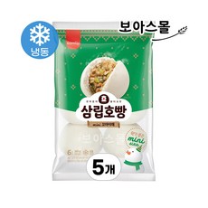[보아스몰] 삼립 냉동 꼬마호빵 야채 6개입, 240g, 5개