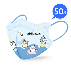 兒童專用口罩 韓版蝶型 KN95高端防護 過濾98% 獨立包裝 4D立體口罩 4-13歲可愛小孩大童口罩, 1套, 【兒童蝶型】海浪卡哇 獨立包裝, 50個裝