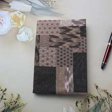 【日式風格-咖】布書衣 書衣 書套 書皮 手工書衣, 1個