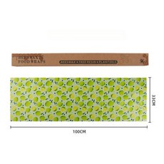 cha 천연랩 친환경랩 포장봉투 랩 천연종이랩 매직랩, 1개, 그린레몬 롤 33x100cm 1롤