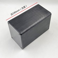 全鋁合金殼體 鋰電池外殼 變壓器 機箱DIY, 1個, 黑色