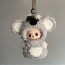 팝마트 라부부 내마음속의 비밀번호 미니 버전 인형옷 핸드 메이드 뜨개질 귀여운 니트 세트, 4.0 아기 옷만, 코알라