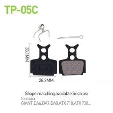 시마노 SRAM AVID 브레이크 2쌍 자전거 TP-02A 유압 호환 TP-01F 반금속 HAYES 디스크 MTB 패드, 2pair TP-05C 1세트, 1세트