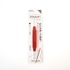 오렌지미싱 크로바 양면 실끼우개 실끼우기 실꿰기 굵은바늘 얇은바늘, 1개