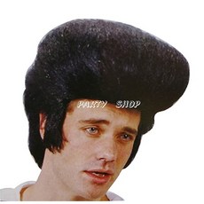 裝扮道具 貓王造型假髮 生日尾牙派對變裝用品 經典搖滾巨星, 1個