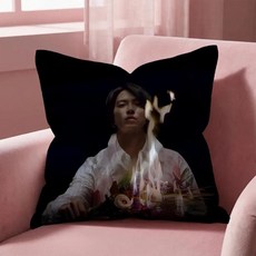 쿠션 커버 홈 자동차용 다중 장면 베개 뒤집을 있고 부드럽고 일상 사용에 내구성이 뛰어남, 6. Black1