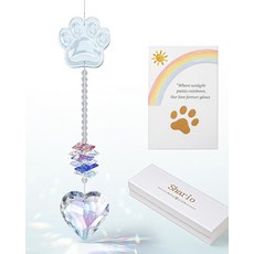 개 분실 시 샤리오 추모 선물 개를 위한 반려동물 크리스탈 선캐처 공감, 1, Dog Memorial