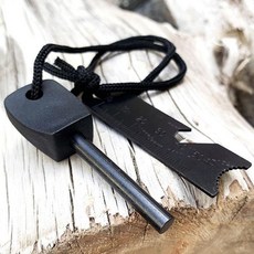 잔솔 파이어 스틱 스틸 스타터 부싯돌 병따개 톱날 자, 1개, 상세페이지 참조