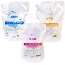 보드란 대용량 리필 샴푸 린스 바디워시 2L 4개, 보드란 헤어린스 2000ml 4개