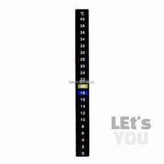 레츠 어항온도계 스티커 0~40도 어항물온도 수온체크