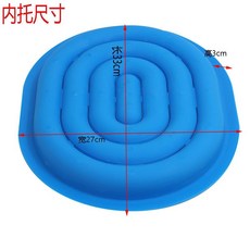 OTIT 貓咪厠所訓練器 貓如廁訓練器 貓馬桶墊 貓咪坐便器 貓廁所 馬桶圈訓練器 貓砂盆 貓馬桶訓練器, 1個, 1代貓廁所【藍色內託】