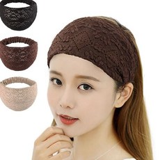쌍문상회 망사 반다나 레이스 헤어밴드 비니 머리띠 3컬러