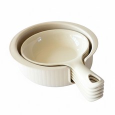 키친9단 먹방 캠핑용 안주접시 라면접시 손잡이 앞접시 5개 + 정리대 세트, 아이보리, 1세트