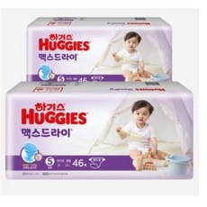 하기스 NEW 맥스드라이 밴드형 기저귀 남녀공용 특대형 5단계(12~16kg), 5단계, 70매