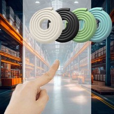 모서리 보호대 2m 모서리스티커 충격흡수 벽보호대 아기보호 안전가드 침대, 블랙, 1