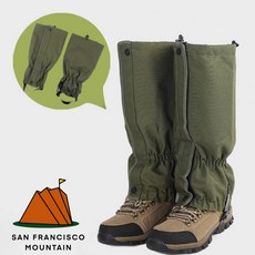 SAN FRANCISCO MOUNTAIN 등산 방한 방수 스패츠, 카키색