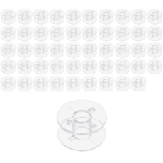 다누미 가정용 플라스틱 보빈, 50개, 투명