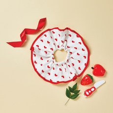 디즈데이스 2개 1초 턱받이 롤링 아기 침받이 KC인증, 비즈하트+비즈하트, 1매