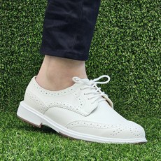 국산 클래식 윙팁 골프화 남자 스파이크리스 쿠션 골프 신사화 연습용 필드용 신발 실내 스크린골프화