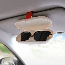 자외선차단 색 썬바이저 선글라스 햇빛가리개 카드수납 햇볕차단 자동차용 53014PC 1(PC), 흰색