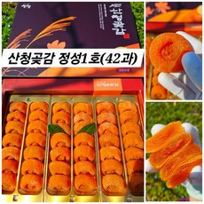 지리산 산청 햇 곶감 선물세트 국내산 프리미엄 건시 직접생산, 1세트, 정성1호1.5kg (42구)