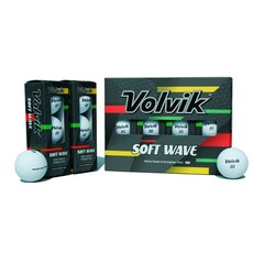 볼빅 비비드 소프트웨이브 골프공 3피스 12p, 화이트, 12개, 3세트