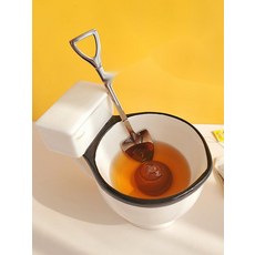 도자기 변기 머그컵 스푼 포함 아이디어 상품, 6. 중지