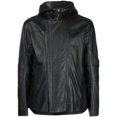 헬무트랭 포토 프린트 가죽 재킷