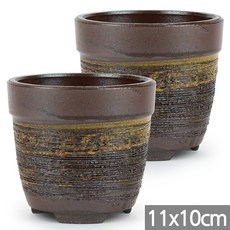 세인화분 국산 원형 막분 - 다육화분 다육이화분 옹기 항아리화분, 2개, 막분 1호