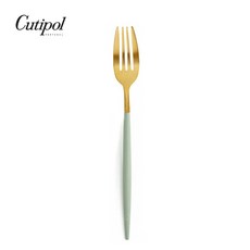 Cutipol MIO 青玉金霧面不銹鋼 主餐叉 葡萄牙手工餐具, 1個