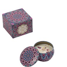 香氛蠟燭，大豆蠟，無煙，薰衣草香, 1個, 藍風鈴