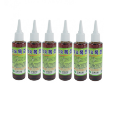 참숯 목초액 100ml x 6병 문제성 무좀 손 발 발톱 약, 1세트