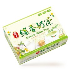 京工 綠香奶茶 嚴選日本抹茶搭配台灣烏龍茶, 22g, 1個, 10個裝