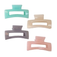 SOOSDA 方形素色抓夾四件套