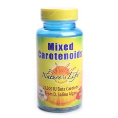 Nature's Life 混合類胡蘿蔔素 25000 IU 軟膠囊, 1個, 100 件
