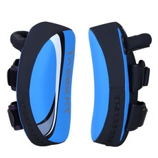 발차기미트 킥복싱 미트 태권도 전문가용 킥 연습 무에타이 격투기, 한랭전선 발 보호대 블루