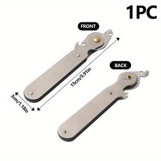 旋轉式開罐器 多功能啟蓋器 鐵皮罐頭工具 家用廚房配件, 1個