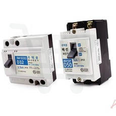 배선차단기 주택용 누전차단기 2p 20a 30a 가정용 분전반 배선용 회로 220v 전용, 대 D50 (JBM-52P)
