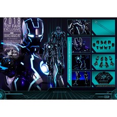 野獸國 Hot Toys 合金 鋼鐵人 霓虹科技 馬克4 MMS485 (非 MMS672) 收藏模型, 1個, 無缺損