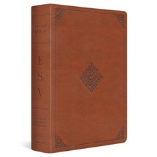 (영문도서)ESV Study Bible (Trutone English Saddle Ornament Design) Imitation Leather, Crossway, 9781433595790