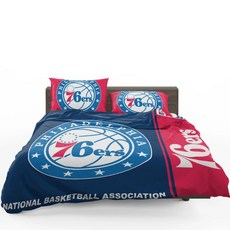 NBA 필라델피아 76ers 이불 배게 커버 세트 (싱글 더블) Philadelphia 76ers Duvet Cover Set, 포함