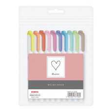 제브라 마일드라이너 한정판 형광펜 10색 SET, 해피 (마일드라이너 10색)