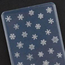 네일스토어 네일몰드 진짜 얇은 스티커 실리콘몰드, 1개, 3.눈꽃 JT-005_MD103