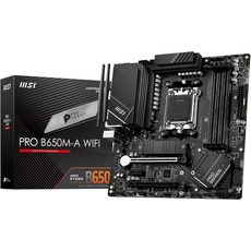 MSI PRO A620M-E 마더보드 Micro-ATX - AMD Ryzen 7000 시리즈 프로세서 AM5 DDR5 메모리 부스트 6400+MHzOC PCIe 4.0 x 16 1, PRO B650M-A WIFI